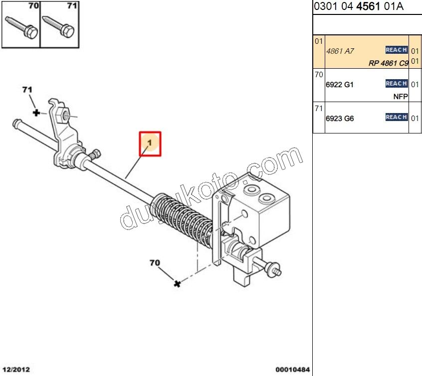 Fren limitörü BXR2 18Q 2.8HDI TFS. 51837347