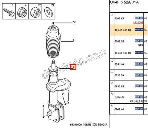 Ön Amortisör EXP1 EXP2