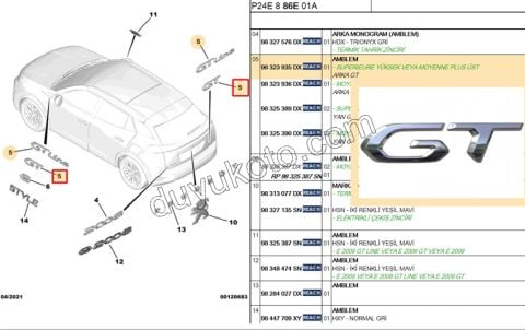 YAZI GT BAGAJ P20082