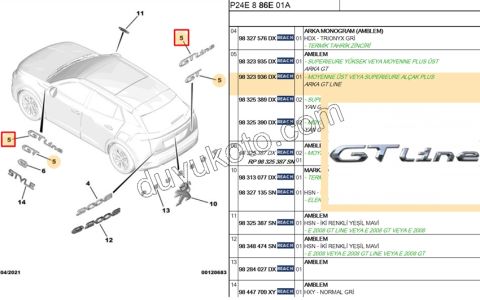 YAZI GTLINE BAGAJ P20082