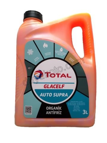 TOTAL AUTO SUPRA Kırmızı Antifiriz 3 LT -37 'C Organik