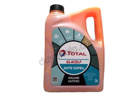 TOTAL AUTO SUPRA Kırmızı Antifiriz 3 LT -37 'C Organik