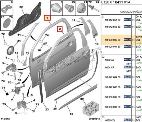 KAPI KOMPLE L DS31 3P