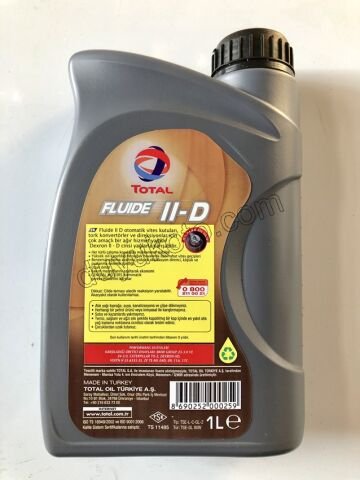TOTAL YAG ATF FLUIDE II D 1LT DIREKSIYON + AUTO SANZ P106 P306
