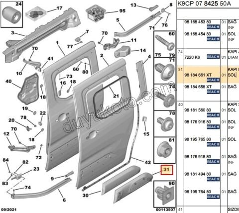 CITA SUS ARKA SURGULU KAPI L PRT4