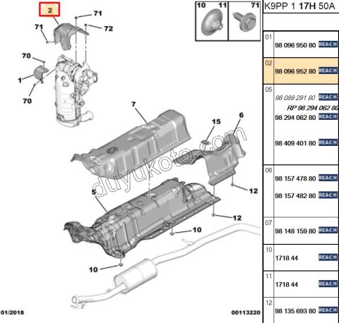 MUHAFAZA ISI TURBO UST BUYUK 1.5HDİ Euro6