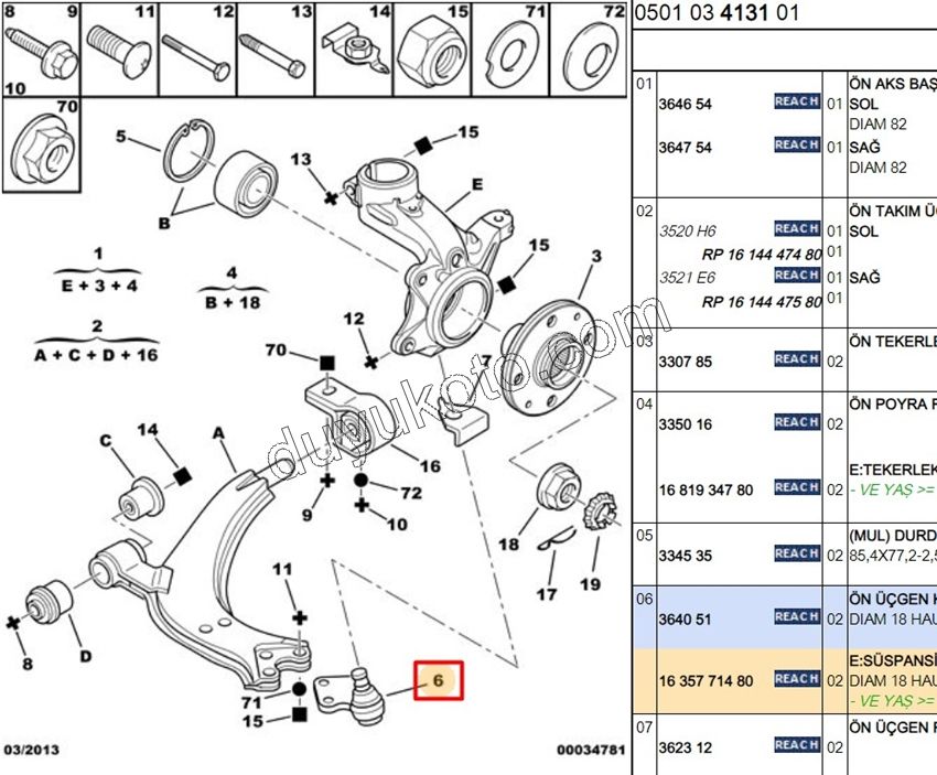 Rotil PRT1 PRT2 XS1 XS2 18MM