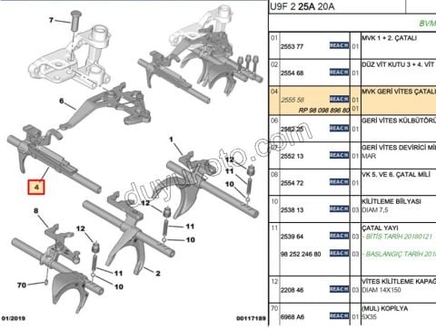 CATAL VITES GERI VITES BXR35 EURO5