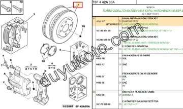 CİTROEN C4 FREN DİSK TK.ÖN 15'' JANT