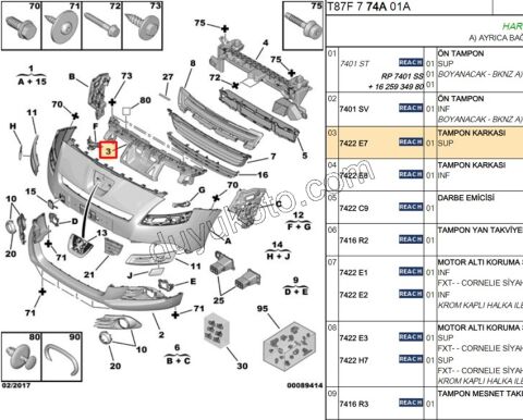 ISKELET ON TAMPON IC UST P5008