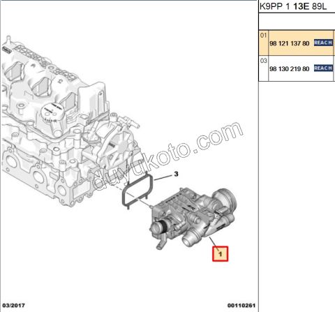 TERMOSTAT 1.5HDİ Euro6