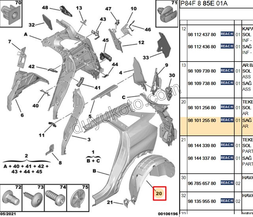 DAVLUMBAZ ARKA CAMURLUK R P30082