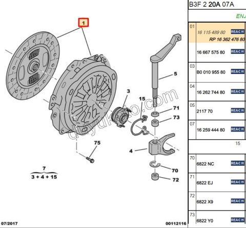 DEBRIYAJ SET P108 C12 OTOMATIK 1.0CC BENZIN
