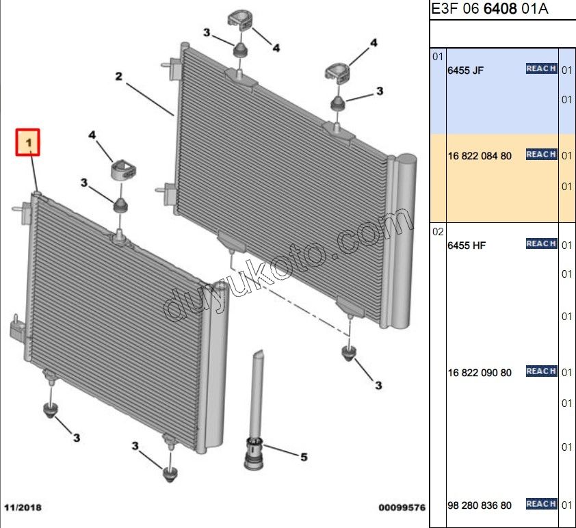 Klima Radyatörü P207 P2081 C31 C32 C33 CCT DS3