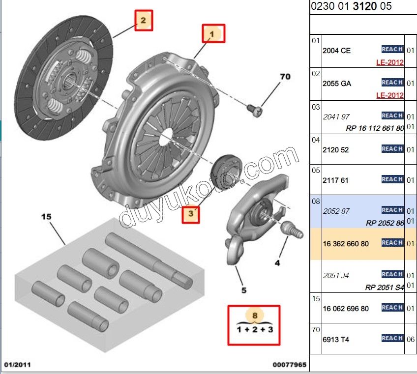 DEBRIYAJ SET 1.4İ YM