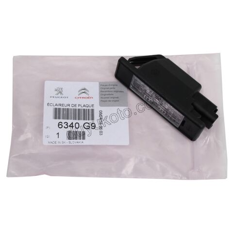 Peugeot 106 307 406 407 607 Expert Citroen C4 Jumpy Fiat Scudo Plaka Lambası 1991/2009