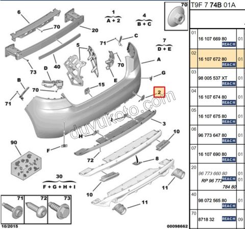 Arka Çeki Demiri Kapağı P3082