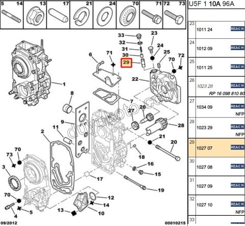 PISTON YAG POMPA YAGLAMA BXR2 2.8HDI
