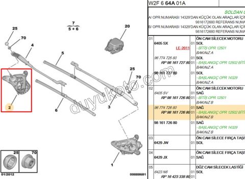 MOTOR CAM SILGI R P5081 12V 4PIN ENO