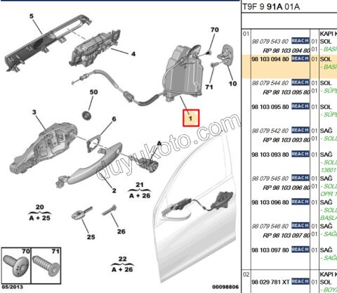 KILIT KAPI ON L P3082