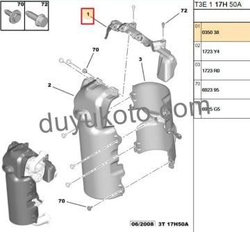 PEUGEOT 107 TURBO KEÇESİ ÜST 1.4HDI