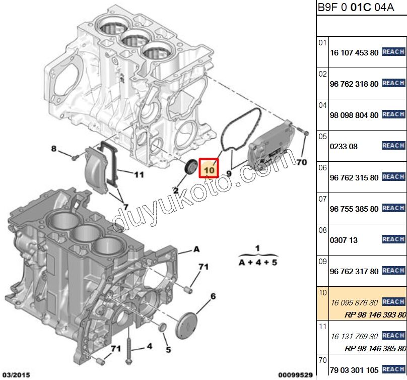 CONTA EKSANTRIK YAN KAPAK 1.0CC EB2 KOMP