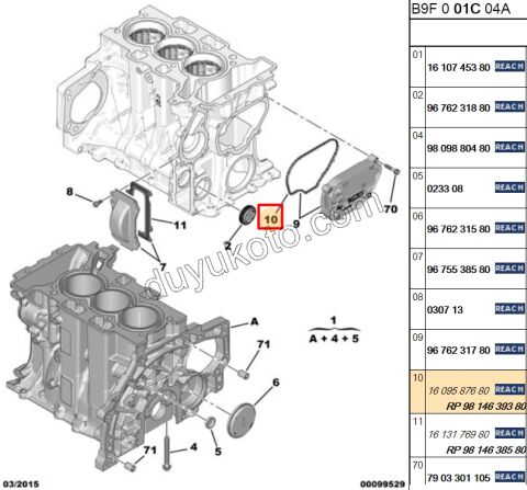 CONTA EKSANTRIK YAN KAPAK 1.0CC EB2 KOMP
