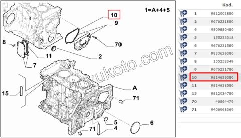 CONTA EKSANTRIK YAN KAPAK 1.0CC EB2 KOMP
