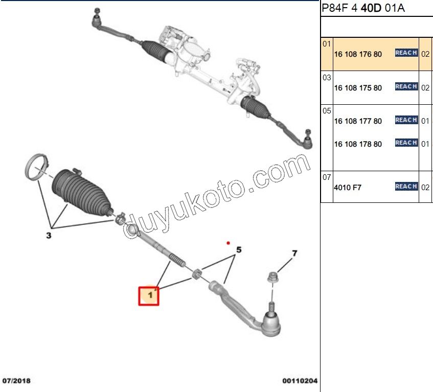 Rot Mili P30082 P50082 C4PC2 DS7