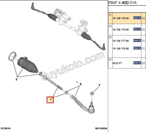 Rot Mili P30082 P50082 C4PC2 DS7