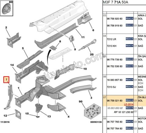 SAC ON PANEL DIKME L P301 P301MQ