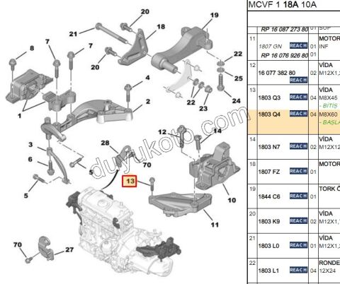 CIVATA AYAK SANZIMAN TAKOZ PBP TAKOZ