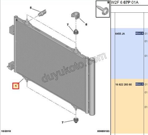 Klima Radyatörü P5081 C53 1.6HDİ Euro5 1.6VTi 120HP
