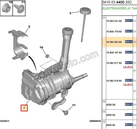 Direksiyon Pompası ELEK+ PRT3