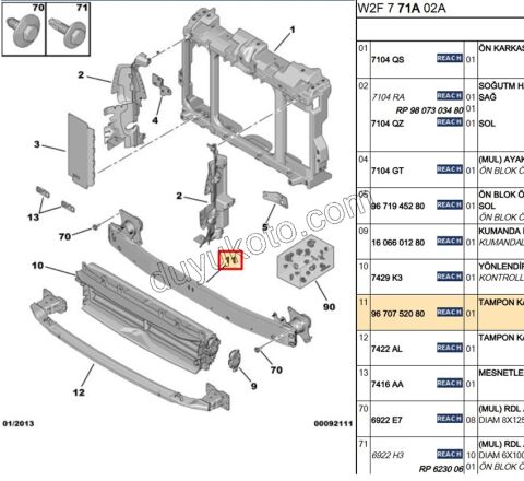 DARBE EMICI ON TAMPON P5081 ALUMINYUM