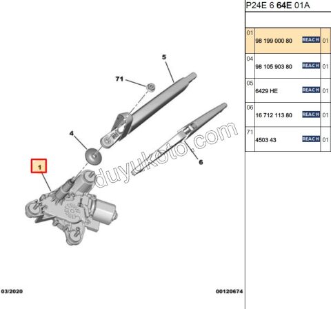 MOTOR CAM SILGI ARKA P2082 P3083 P20082 C3AIR CRSF