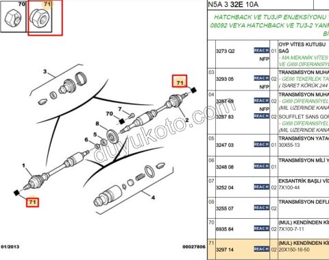 SOMUN ON AKS MILI KAFA P106 P205 P306