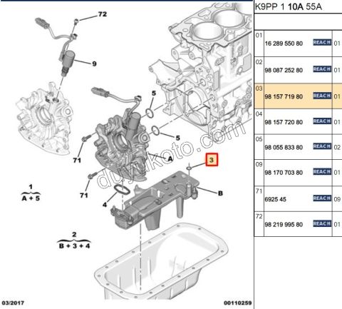 CONTA ORING YAG KARTER ICI SUZGEC 1.5HDİ Euro6