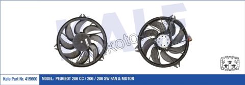 Fan Motoru P206 Klimalı KILIT SOKET 200W