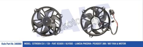 Fan Motoru P407 C52 1.6HDİ Euro4 2+3 PIN