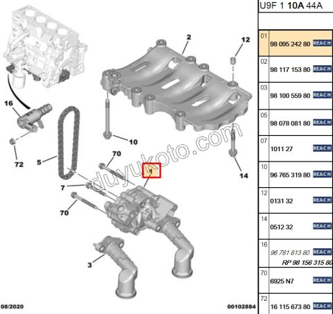 POMPA YAG DW10FUC DW10FUE DW12RU