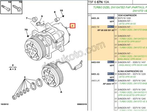 Klima Kompresörü PRT2