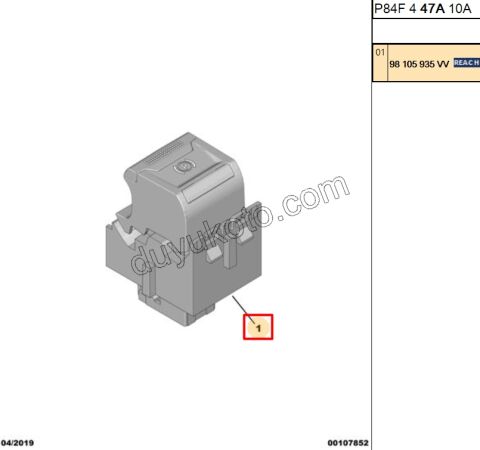 BUTON EL FREN KUMANDA DUGMESI P2082 P5082 P20082 P30082 P50082 EXP4