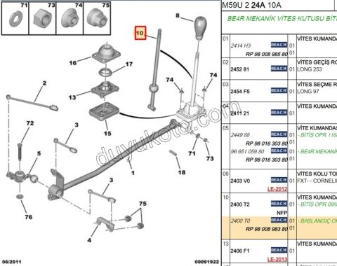 CUBUK VITES KOL ALT LEVYE PRT2