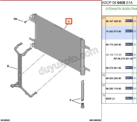 Klima Radyatörü PRT4 P408 P5082 P3082 C4PC2