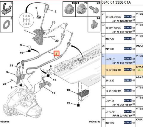 Vites Halatı TK PBP 1.4HDİ Euro4 02/11