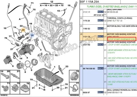 MUSUR YAG GRI P106 P206 P306 P406 PRT BXR