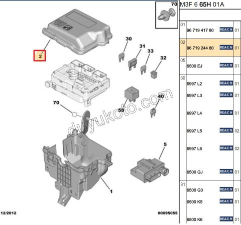 KAPAK SIGORTA KUTU UST P301