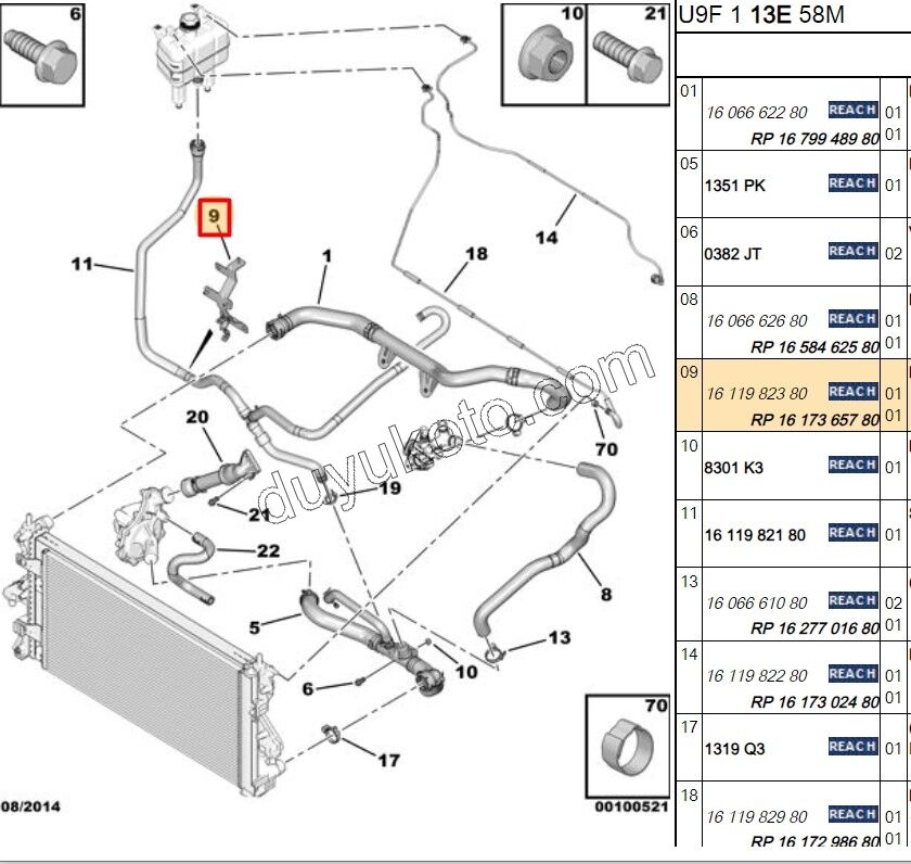 AYAK RADYATOR HORTUM TUTMA SACI BXR3