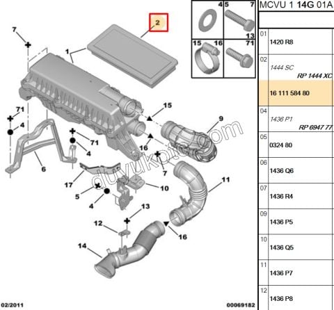 Hava Filtresi PBP TU3A BENZIN